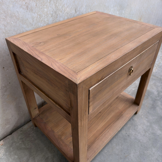 1 Drawer 2 Door (50) Bedside | Light Brown