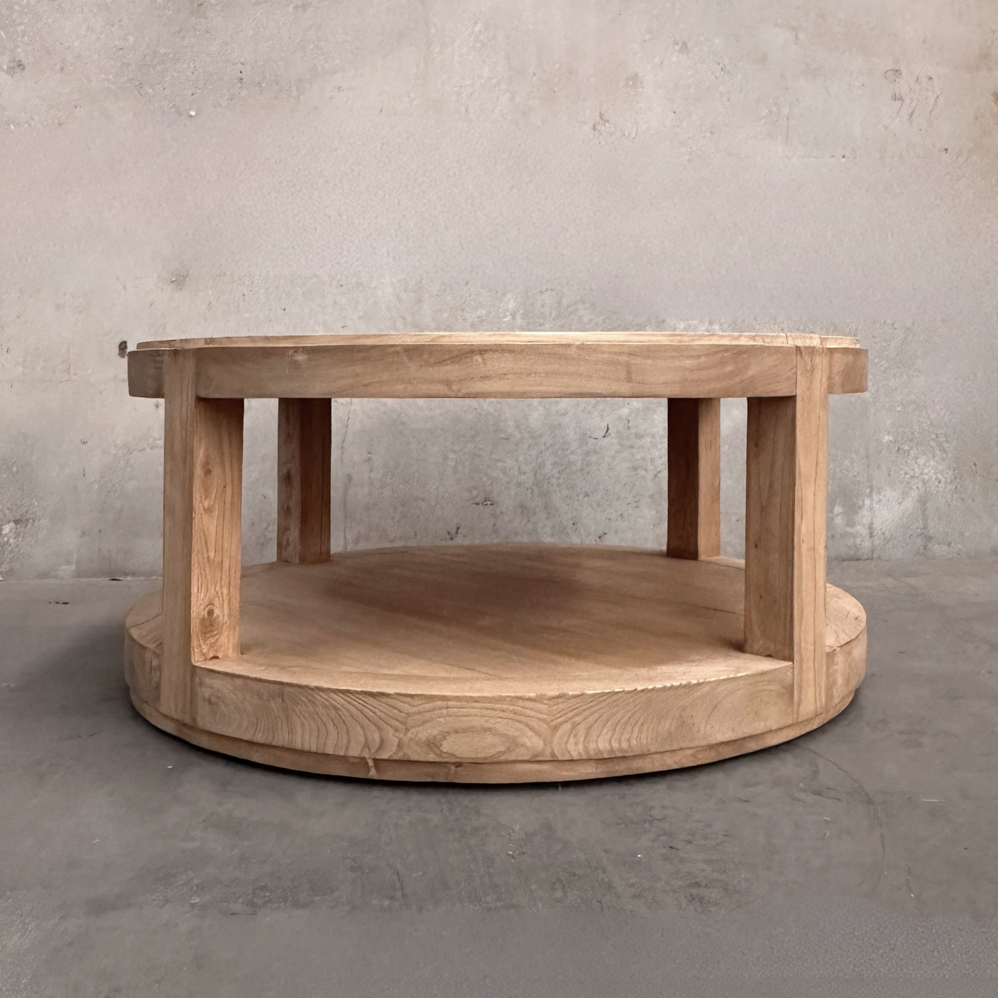Round Open Coffee Table (90) | Natural