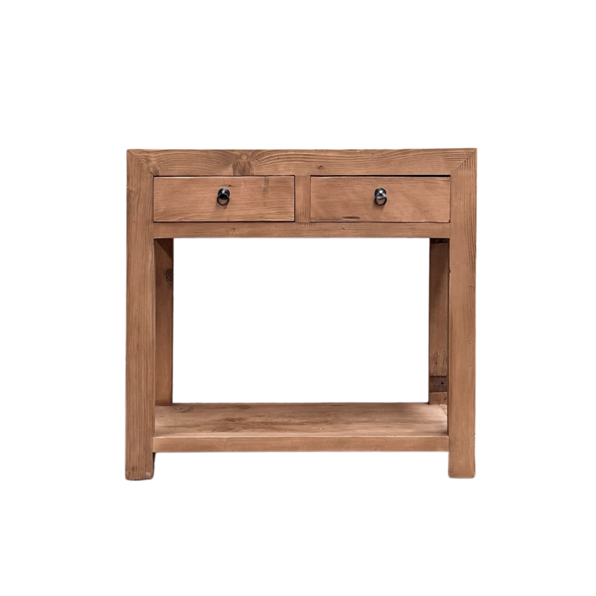 2 Drawer Console Square Rustic Finish Timber | Wholesale Australia ...