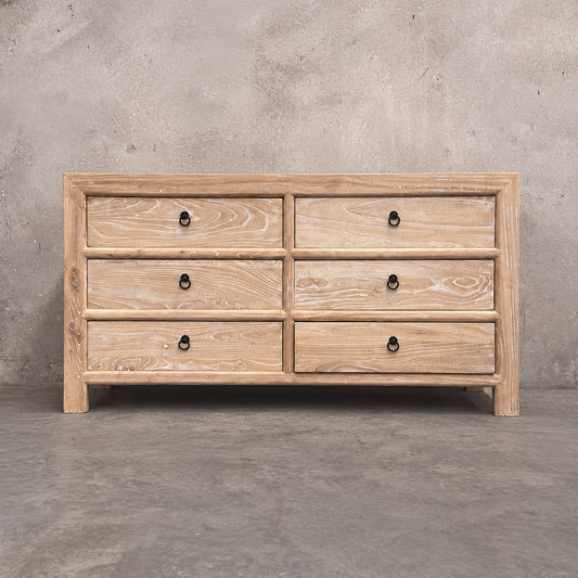 6 Drawer Cabinet | Ceruse