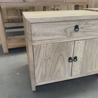 1 Drawer 2 Door (70) Bedside | Natural