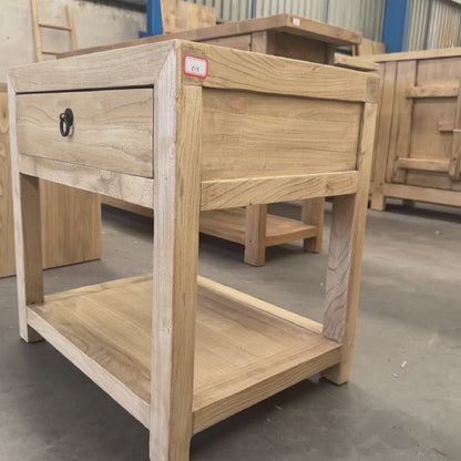 1 Drawer No Door Bedside | Natural