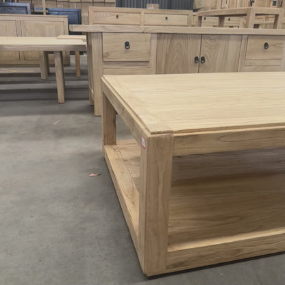 Open Rectangle Coffee Table | Natural